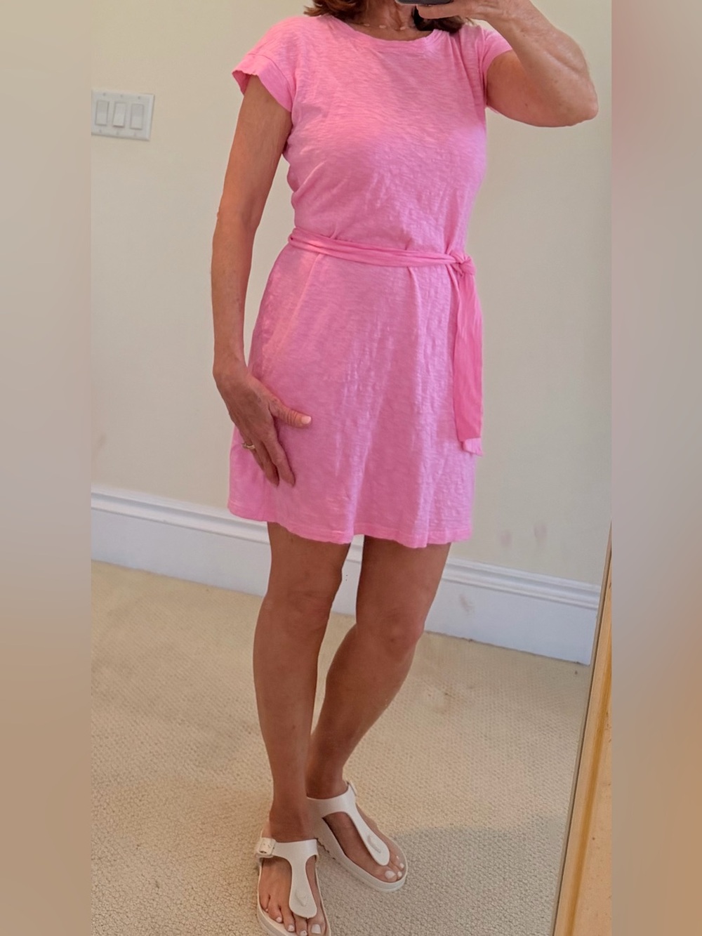 Casual Pink Cool Cotton Dress or Coverup